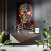 Terminator Brushed Aluminum Dibond Wall Art.